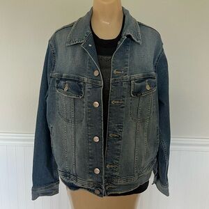 Lee Women's Blue Denim Jean Jacket Size Large